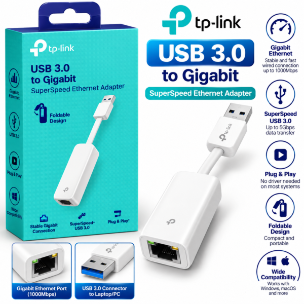 TP-Link USB 3.0 to Gigabit Ethernet Adapter